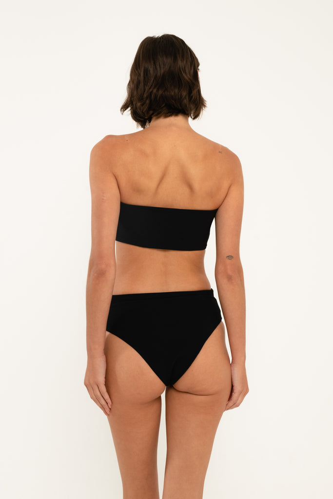 Womens Citrine Swim Swimwear  Ivy Ruffled Bikini Top LUSH JUNGLE
