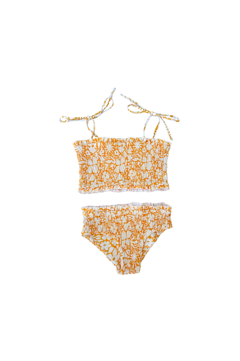 Eva Bikini Set (kids) // Mango Floral – Citrine Swim