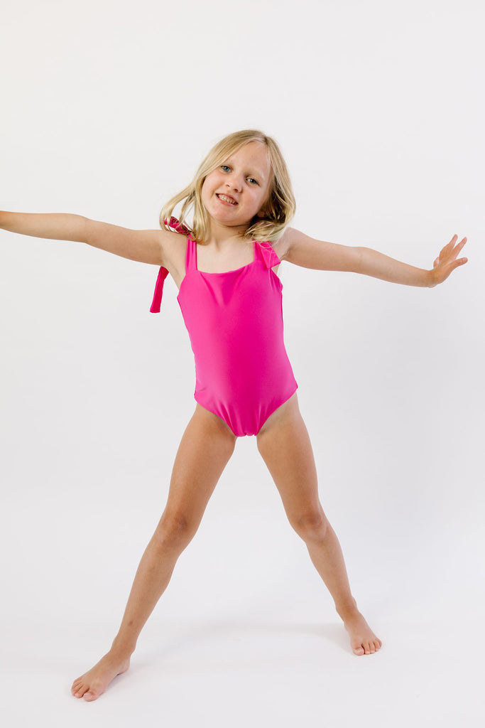 Kids' Katrisse Swimming Costume Pink Potion